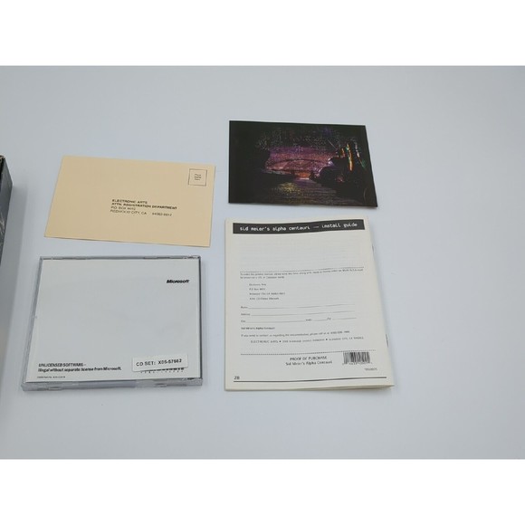 Sid‎ Meier's Alpha Centauri Classics PC 2000 Big Box PC Game VTG - Picture 6 of 6